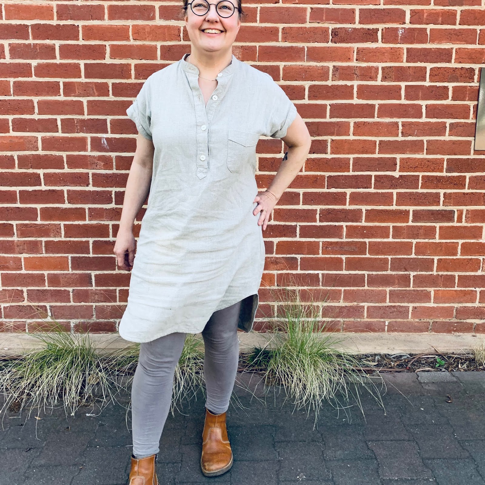 Pattern Review the Kalle Shirt Dress by Closet Case, in Lithuanian