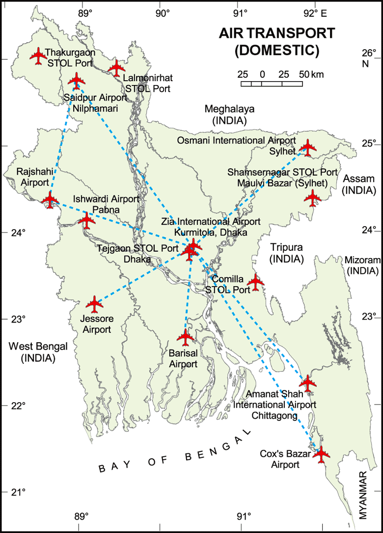 MAP ~ TOURISM BANGLADESH