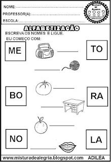 Atividades para consciência fonológica educação infantil