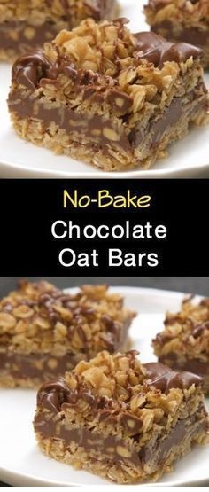 No-Bake Chocolate Oat Bars