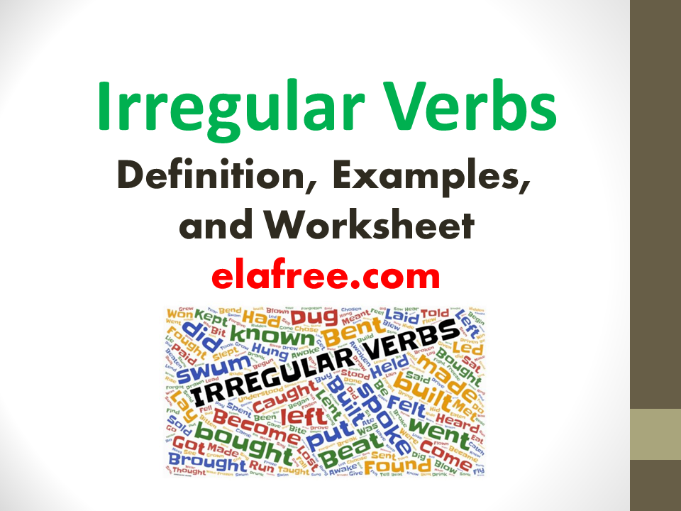 Irregular Verbs (Grade 6)