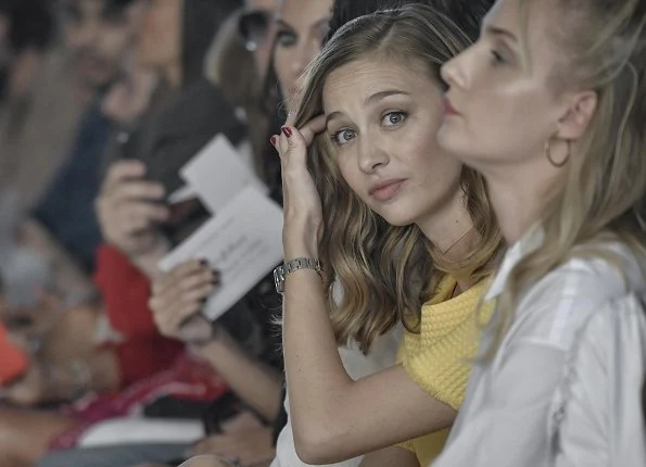 Beatrice Borromeo Casiraghi attended Byblos Women Spring Summer 2019 fashion show at Milan Fashion Week