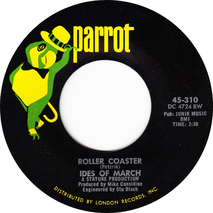 Ten Records: Song of the Day: The Ides of March, "Roller Coaster"