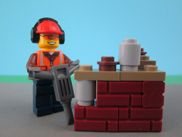 Set LEGO City 60152 Sweeper & Excavator