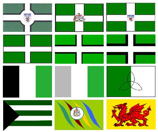 St Vincent Guest House, Lynton: The Devon Flag