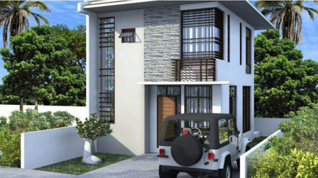 low budget simple two storey house design