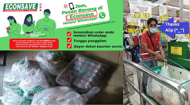 Pesan Barang Di Econsave Melalui Whatsapp