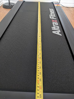 Measuring the running belt - Altrax Fitness AX-T10 Foldable Treadmill
