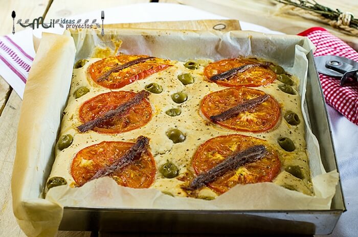 como preparar focaccia-tomate-anchoas-thermomix1