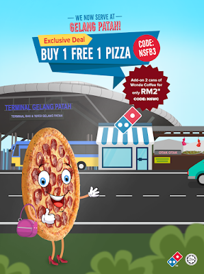 Domino's Pizza Malaysia Buy 1 Free 1 Promo