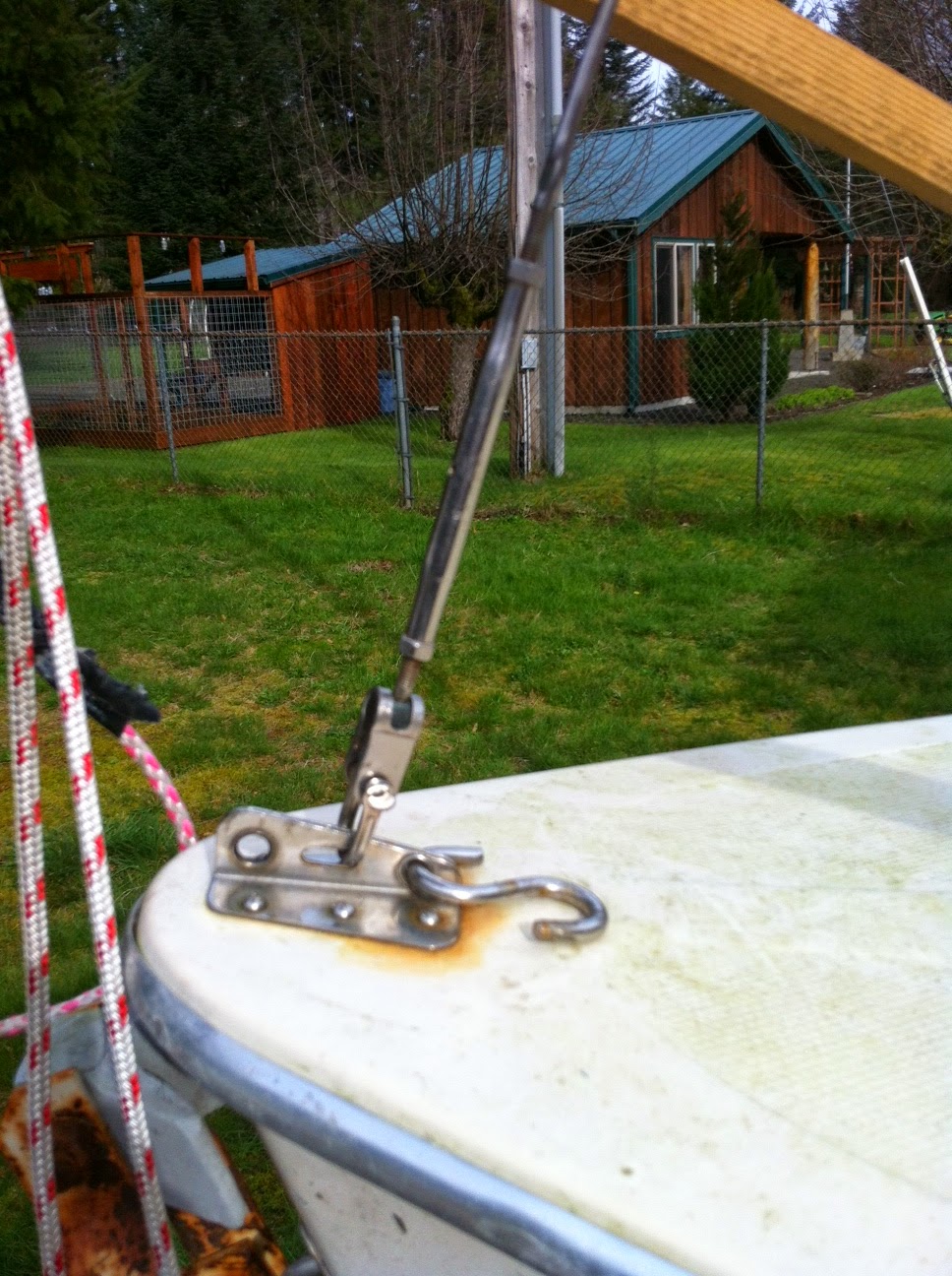 Tanzer 16 Gin Pole Mast Raising System for Tanzer 16 Hinged Mast