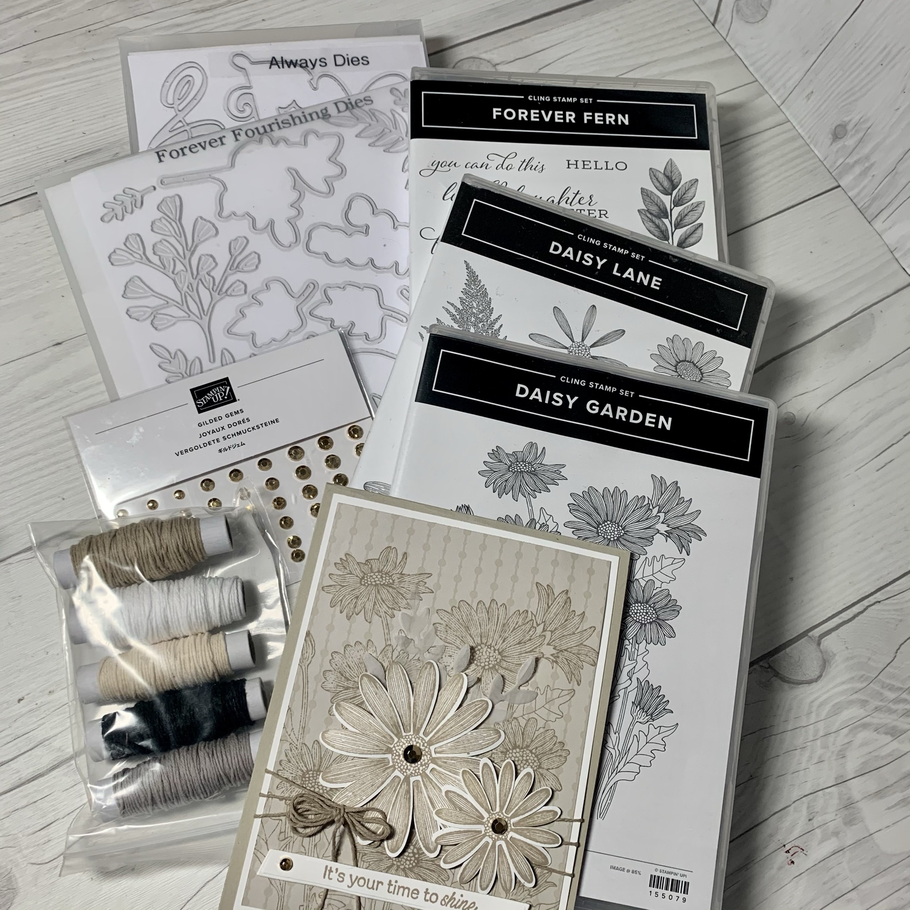 Combine Daisy Garden with Daisy Lane Stamp Set and Daisy Punches for a