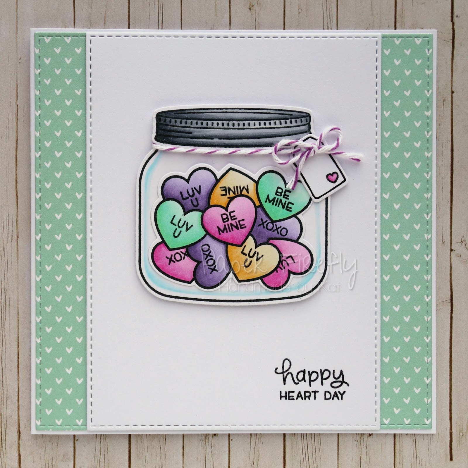 Paper Firefly Jar of hearts