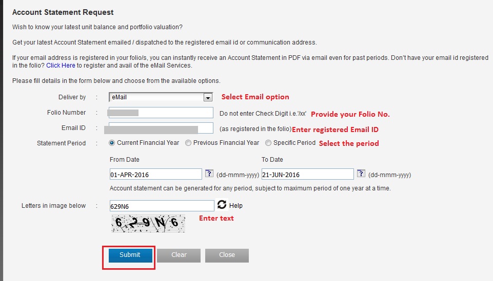 How To Online Generate DSP BlackRock Mutual Fund Account Statement