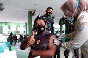 Sukseskan Vaksinasi Covid-19, 150 Anggota Kodim 0104/Aceh Timur Disuntik Vaksin