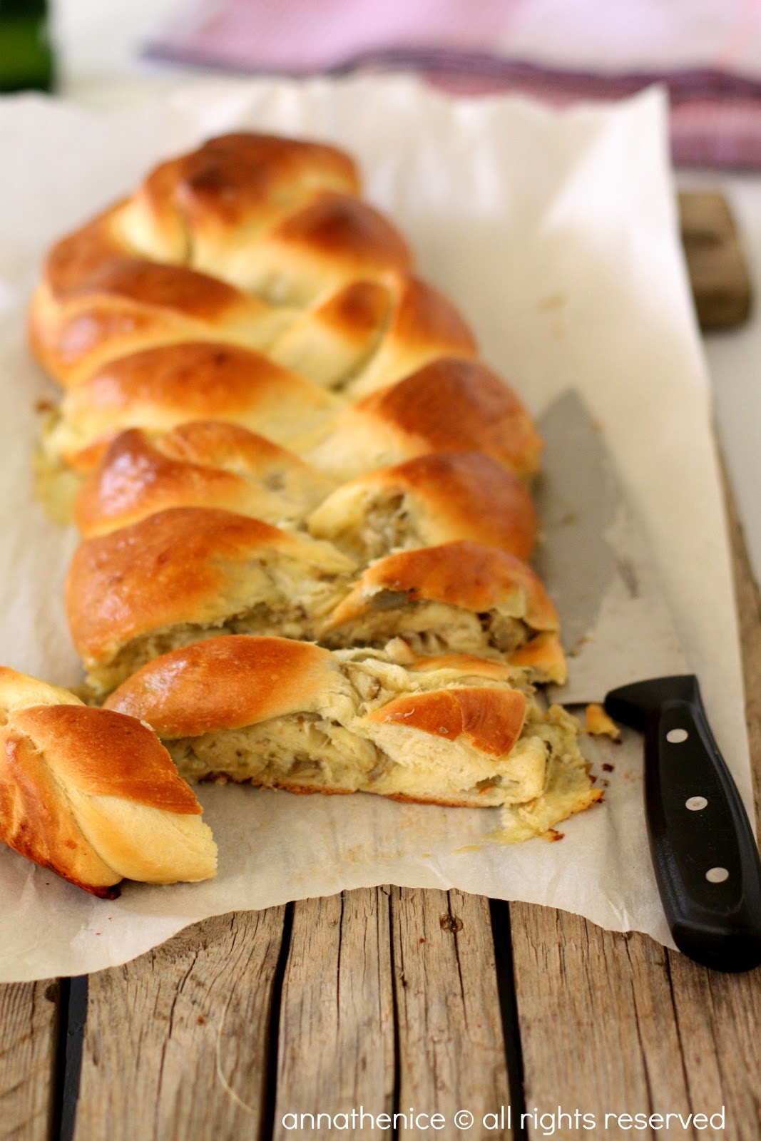 Treccia di pan brioche Anna The Nice