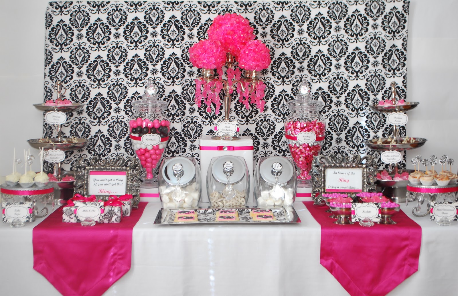 Bridal Shower Decorations Pink Sparkly Bridal Shower Decorations Pink Sparkly