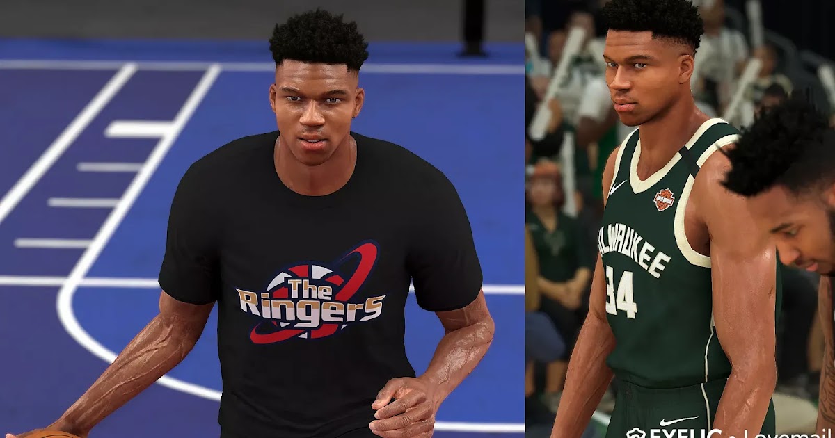 NBA 2K20 Giannis Antetokounmpo Cyberface by Lovemail