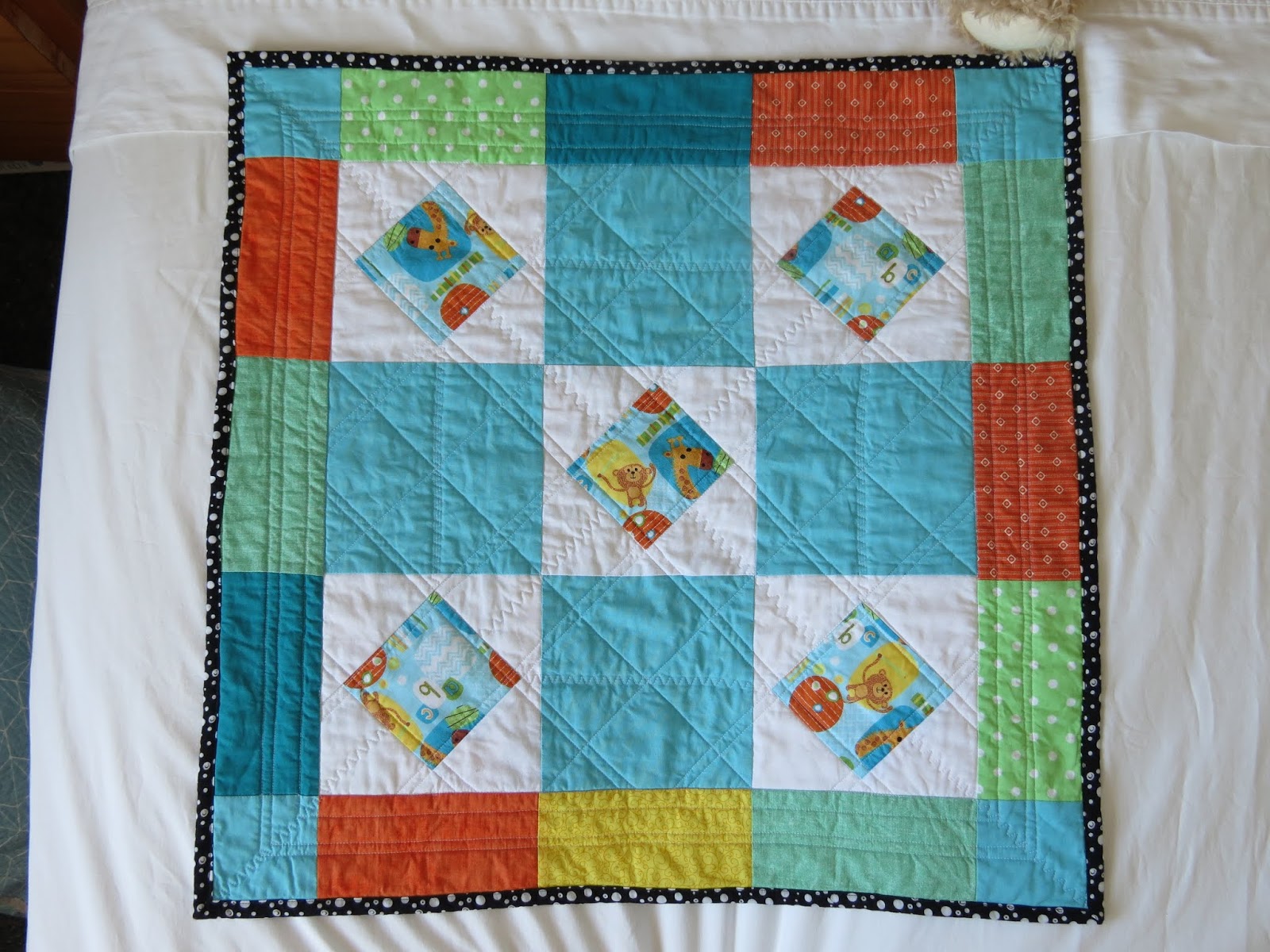 Handmade With Heart: Cheeky Monkey baby quilt