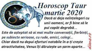 Horoscop martie 2020 Taur 