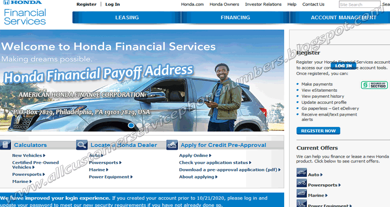 All Customer Service Phone Numbers Honda Financial Payoff