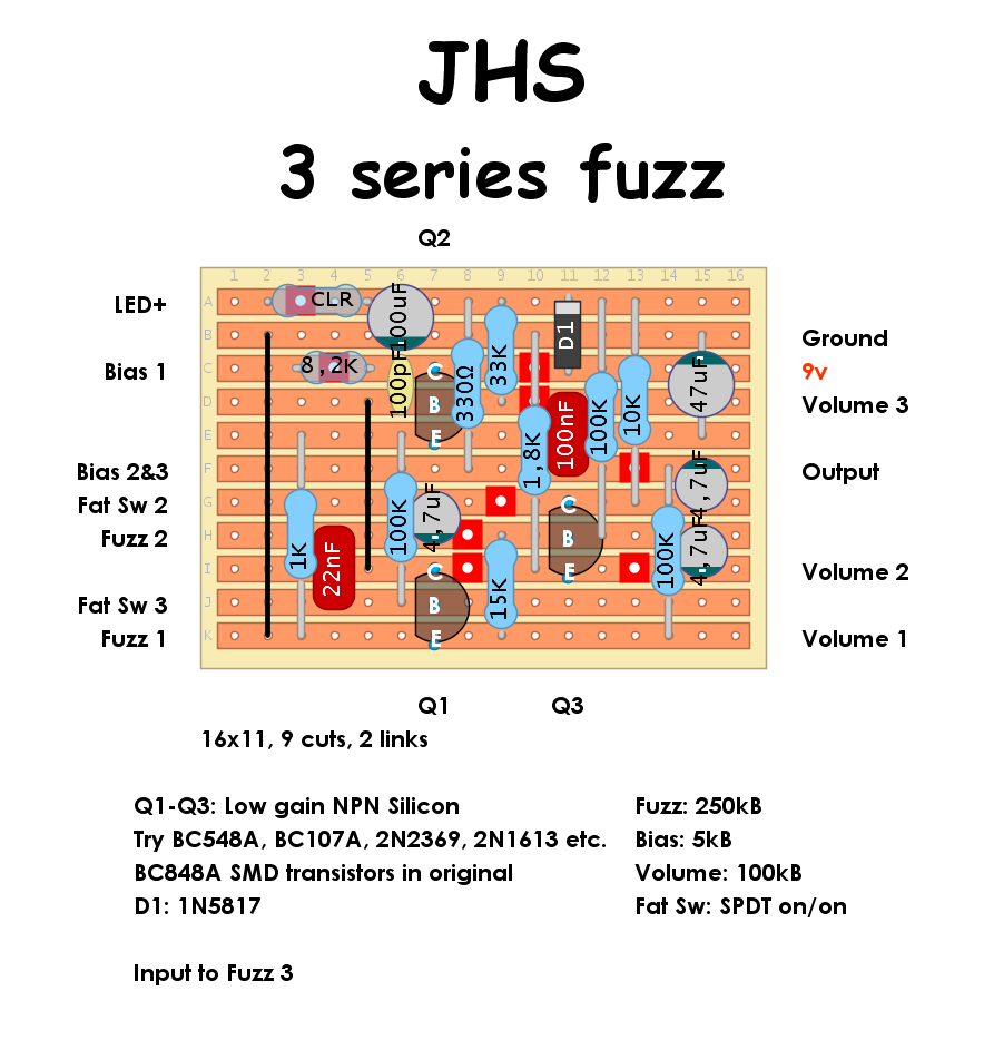 Jhs 3 Series Fuzz Schematic