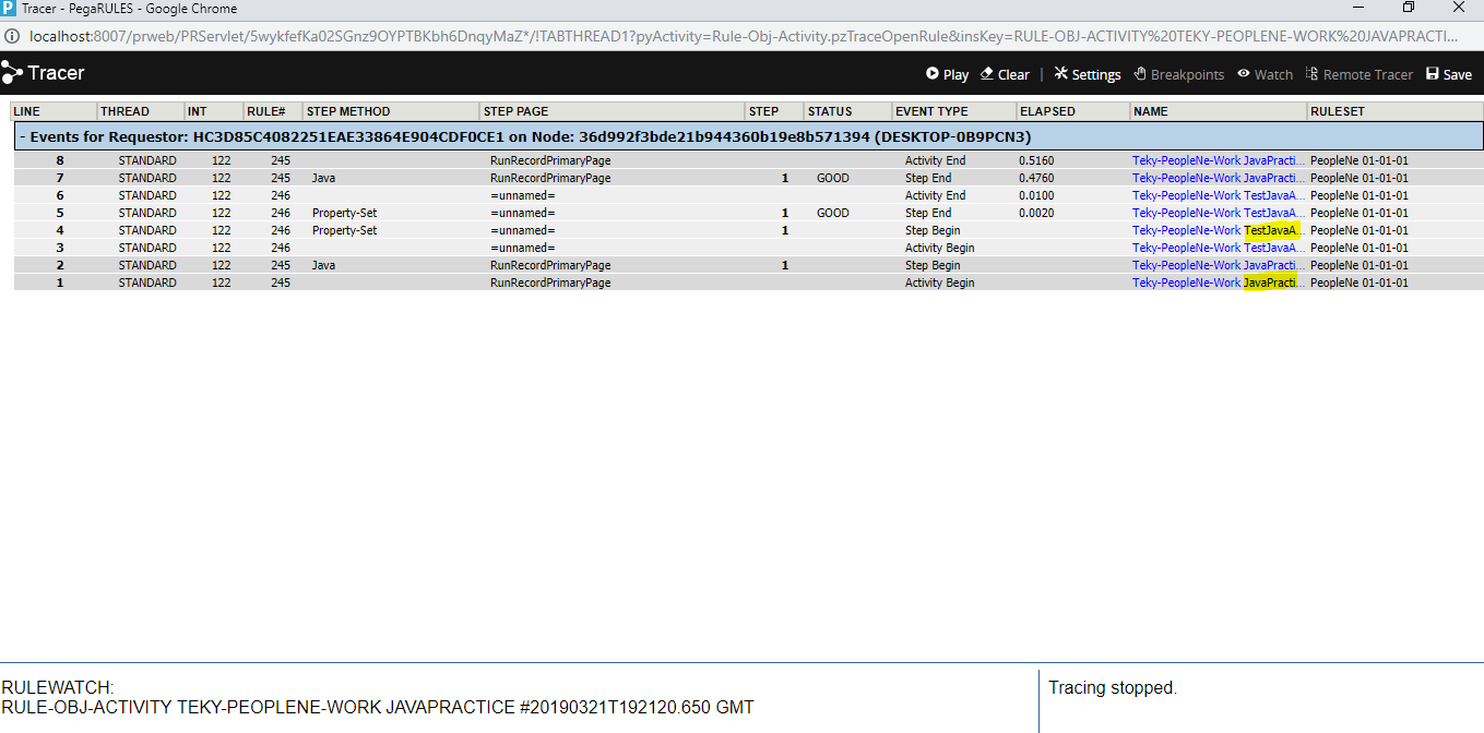 Pega Learnings How to call activity from Java Step in pega