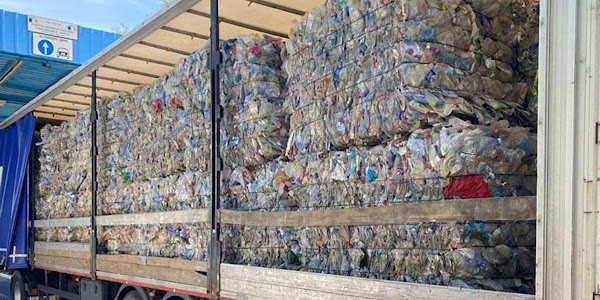 15 tone deșeuri din plastic oprite la P. T. F. Calafat