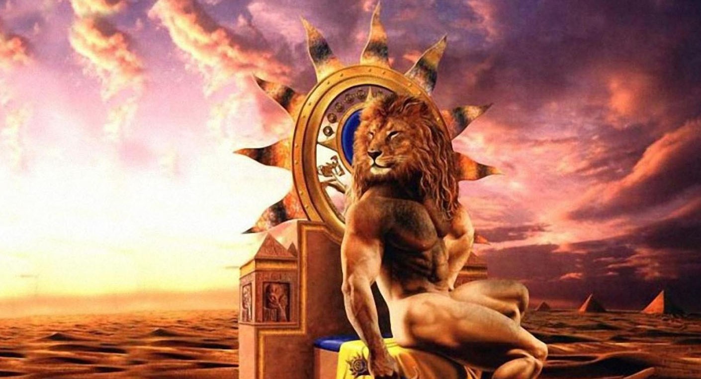 Знаки зодиака человек лев. Бог Лев. Лев и солнце. Марс во Льве. Огненный Лев знак зодиака.