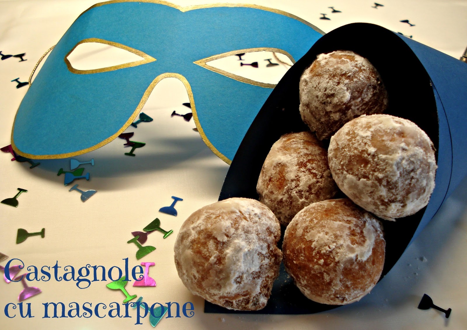 CASTAGNOLE CU MASCARPONE