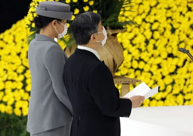Emperor Naruhito and Empress Masako attended the National Memorial Ceremony at Nippon Budokan Hall in Tokyo
