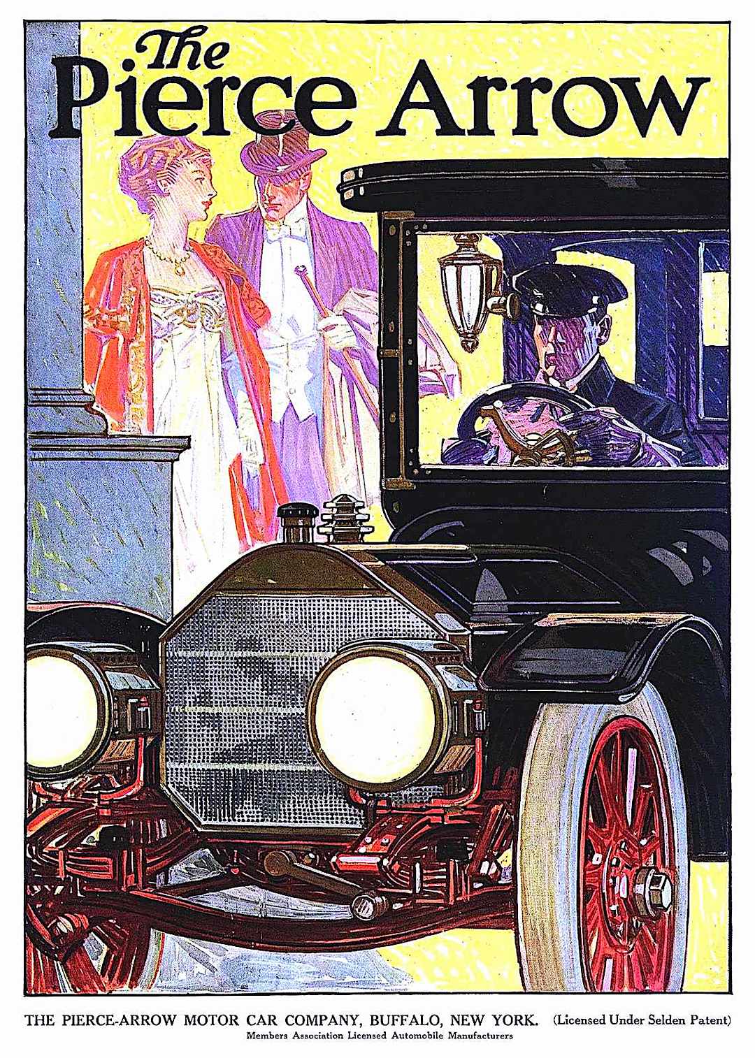 1910 Pierce Arrow a 1910 Pierce Arrow ad illustration