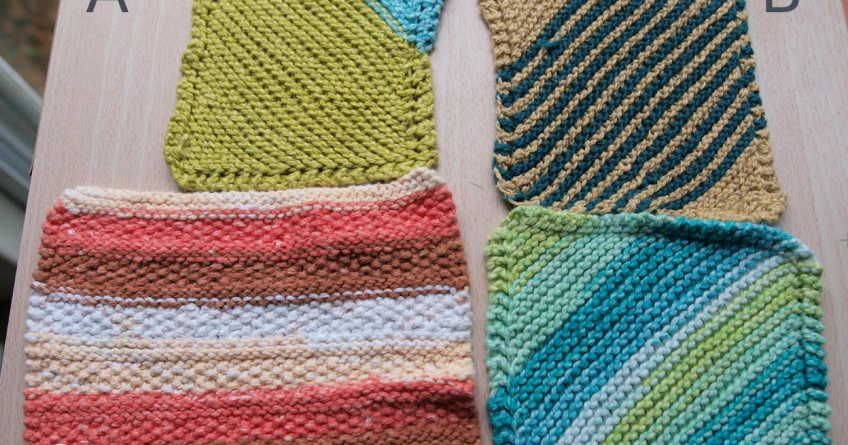 KnitOwl: dishcloth yarn comparison sugar and creme vs sugarwheel vs berroco  linsey