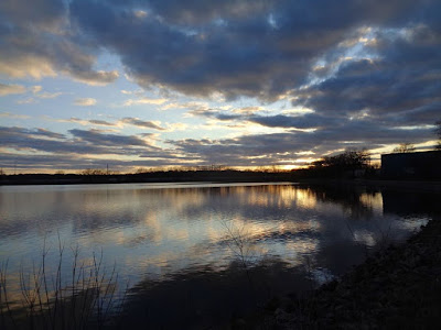 Sunset at lake