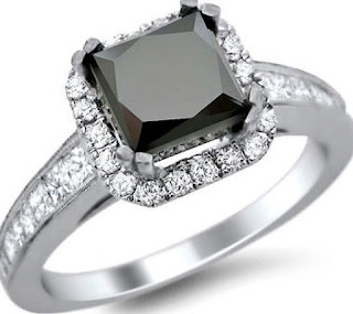 The ring is a extremely comprehensive princess cut black diamond engagement rings