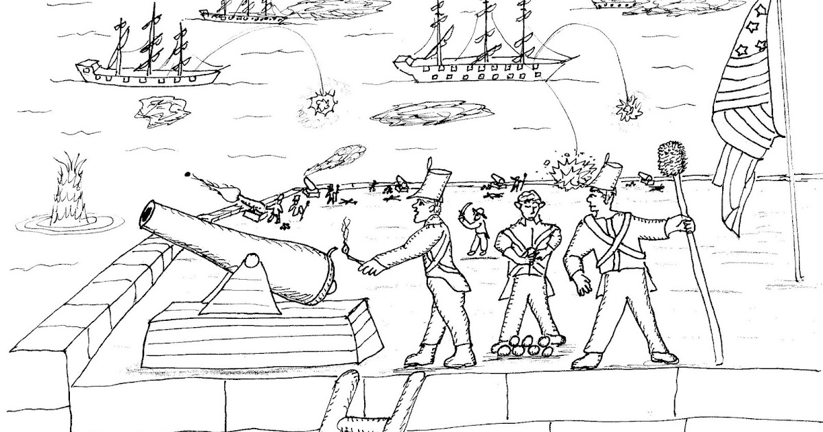 Robin S Great Coloring Pages Battle Of Baltimore Fort Mchenry