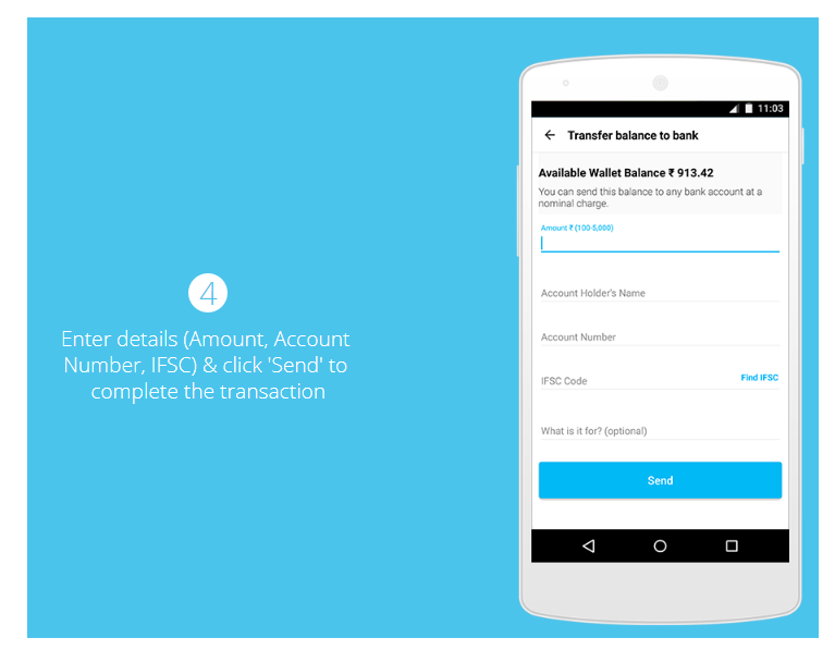 step 4 how to transfer from paytm to bank account without charges