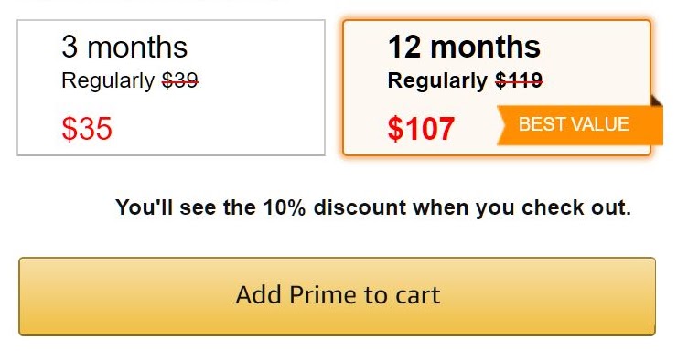 AMAZON PRIME MEMBERSHIP SALE!! One Year Membership Only $107 - For