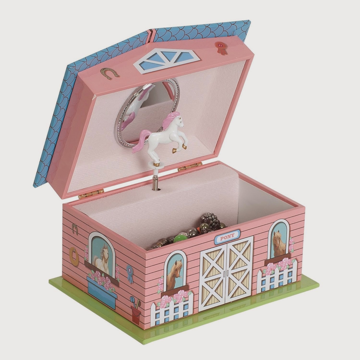 RODEO KIDS COWBOY AND COWGIRL KIDS Musical Horse Jewelry Boxes For Girls