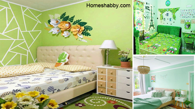 Desain Kamar Tidur Ukuran 3 X 3 Dengan Konsep Warna Hijau Homeshabby Com Design Home Plans Home Decorating And Interior Design