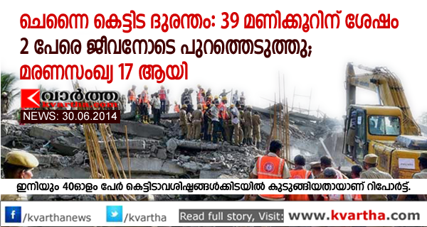 Chennai, Building collapse, Rescue, Jayalalitha, Tamilnadu.