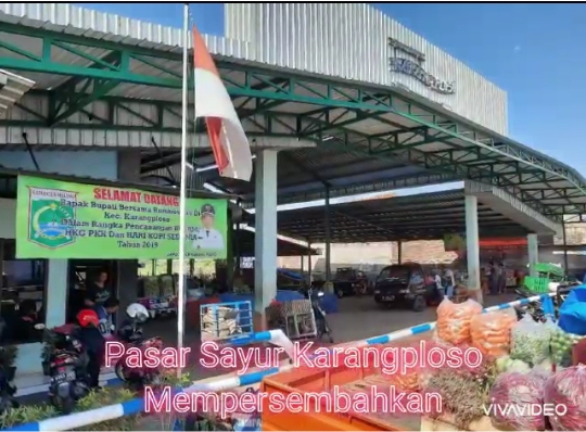 Pasar Sayur Karangploso Mewakili Kabupaten Malang Dalam Ajang Lomba Tingkat Nasional Sebagai Pasar Tematik 