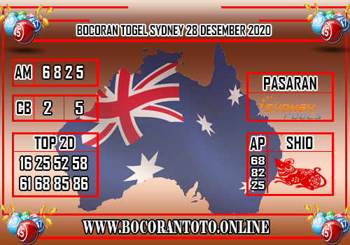 Bocoran Togel SDY 28 Desember 2020 Prediksi Sydney Hari ini