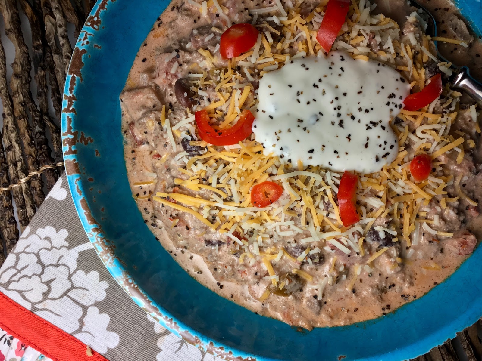 Food Fitness by Paige Cream Cheese Mexican Soup