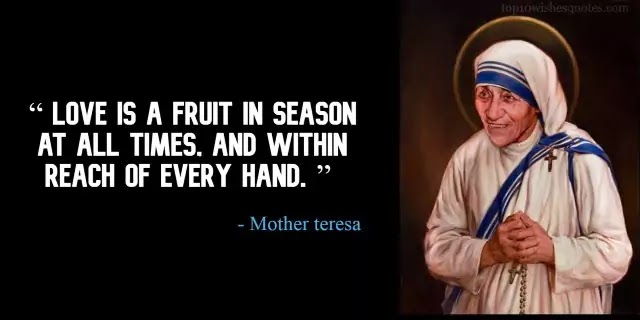 quotes of Mother Teresa on love