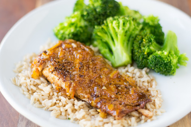 Sweet and Spicy Glazed Salmon Recipe - The Kitchen Wife