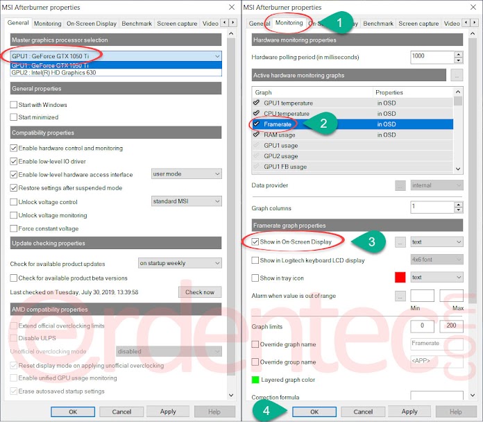 How to Use MSI Afterburner? FPS, TEMP OSD Monitoring ⋆ BEST