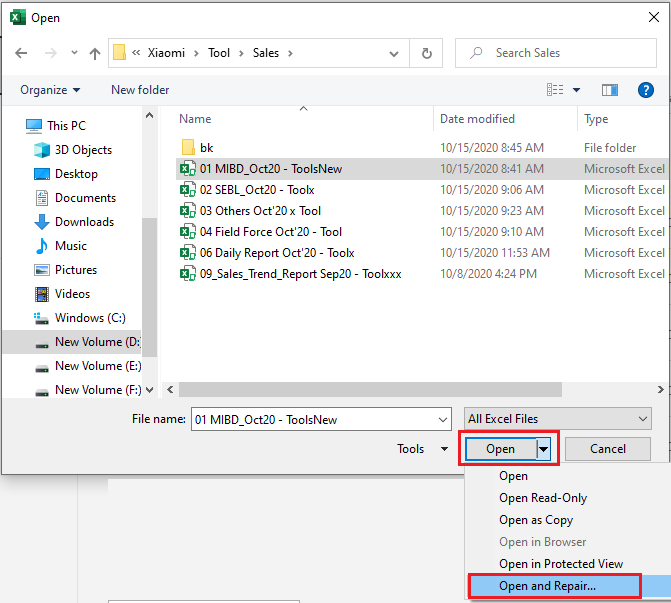 Error was detected while saving SOLVED