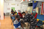 TNI AL Bekerjasama Dengan Pemda dan PSMTI Gelar Vaksinasi Massal di Lingga