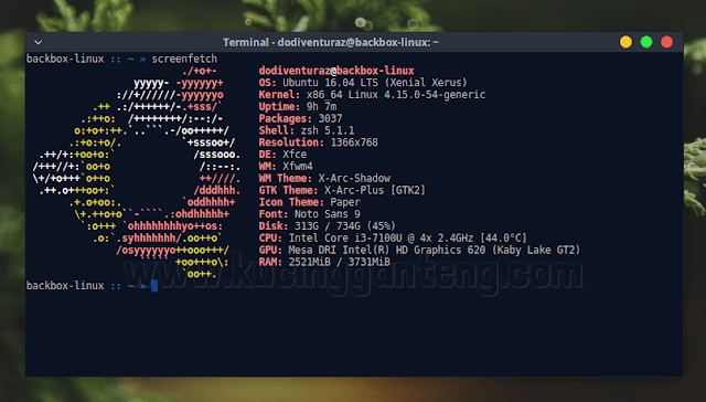 Cara Install Screenfetch di Ubuntu dan Linux Mint